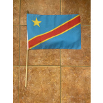 Democratic Republic of Congo (Kinshasa Zaire) new large hand flag