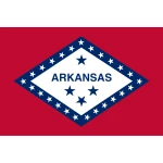Arkansas table flag