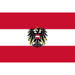 Austria State (Eagle) Table Flag