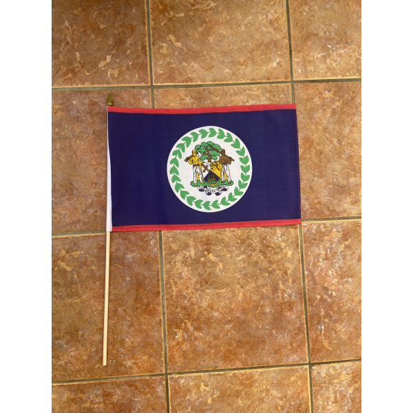 Belize large Hand Flag