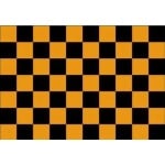 Checkered Black/Gold 5'x3'
