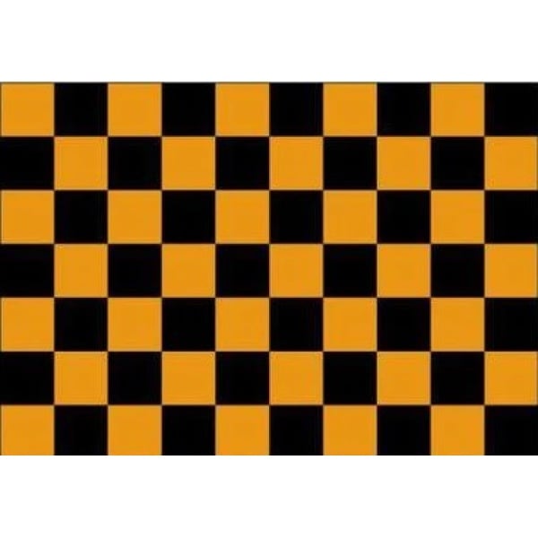 Checkered Black/Gold 5'x3'