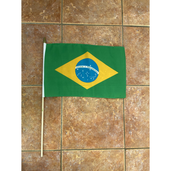 Brazil Large Hand Flag