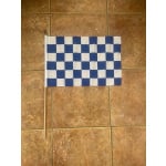 Checkered Royal Blue/White large Hand Flag