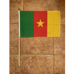 Cameroon large Hand Flag