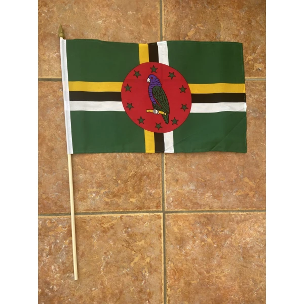 Dominica large Hand Flag