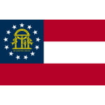 Georgia USA (New) Hand Flag