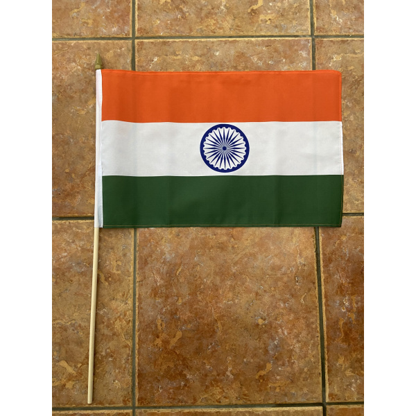 India Large Hand Flag