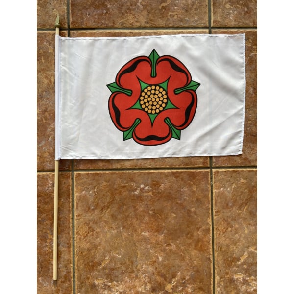 Lancashire Red Rose large Hand Flag (old)