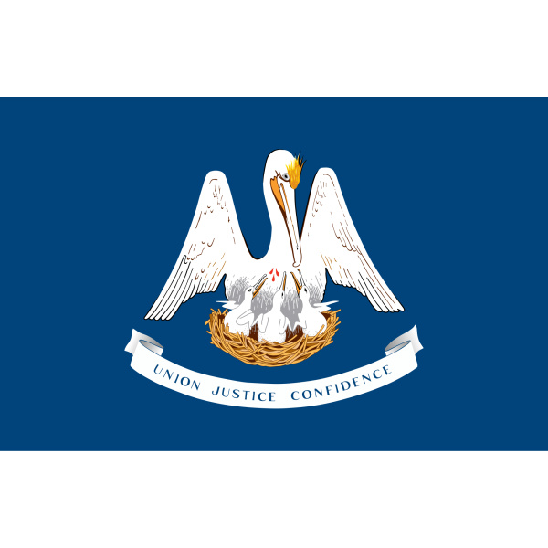 Louisiana Table Flag