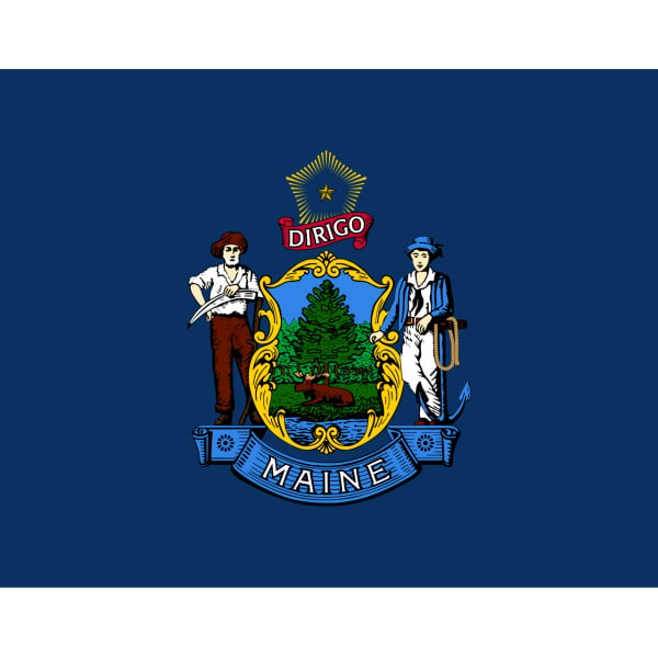 Maine Hand Flag