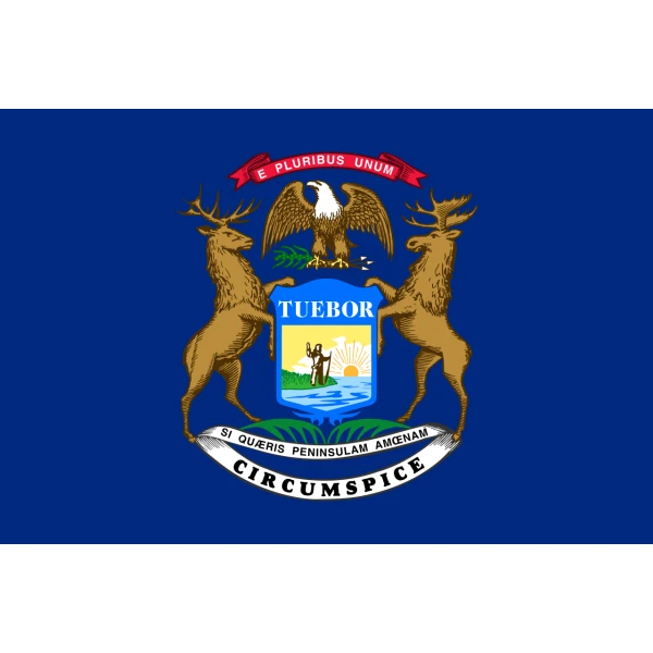 Michigan Hand Flag