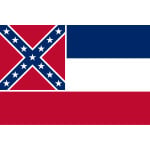 Mississippi (Old) Table Flag (2001-2020)