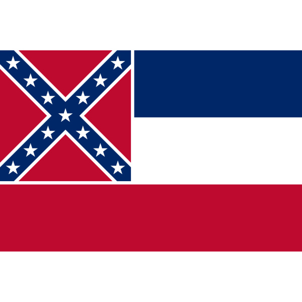 Mississippi (Old) Table Flag (2001-2020)