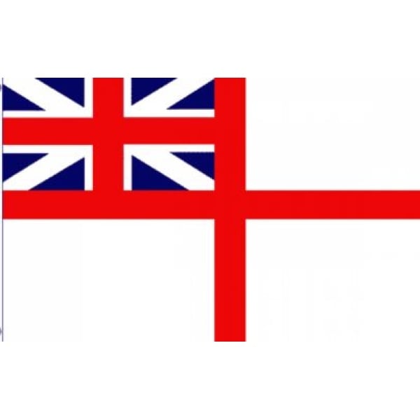 Naval Ensign White Squadron 5'x3'