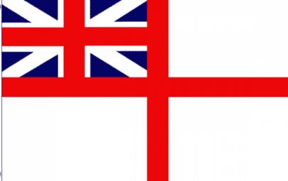 Naval ensign White squardron Naval Ensign White Squadron 5'x3' - Image 1