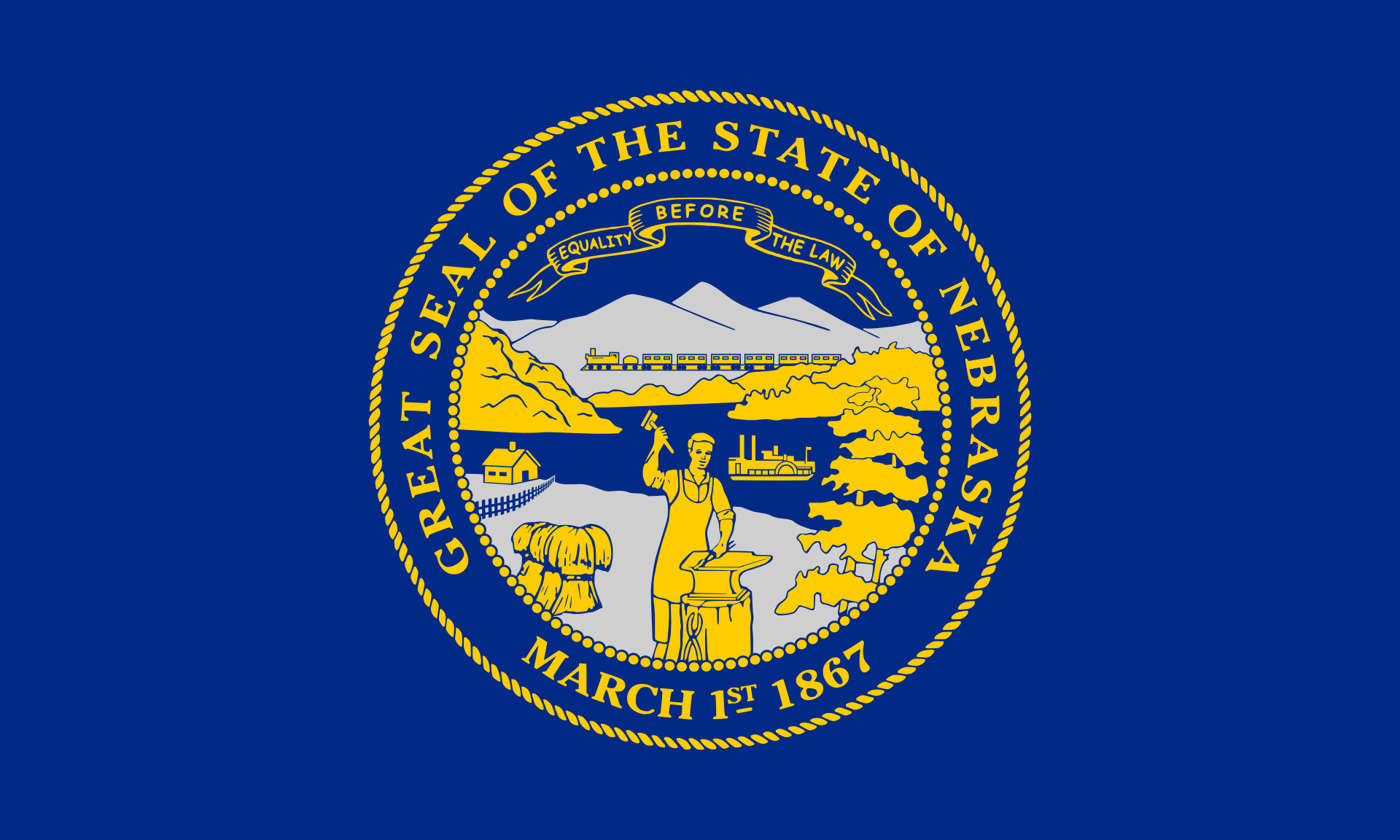 Nebraska Nebraska Table Flag - Image 1