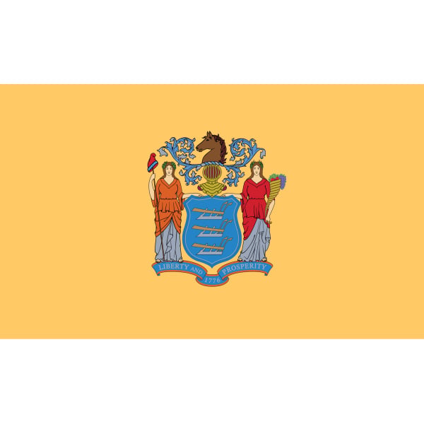 New Jersey Table Flag