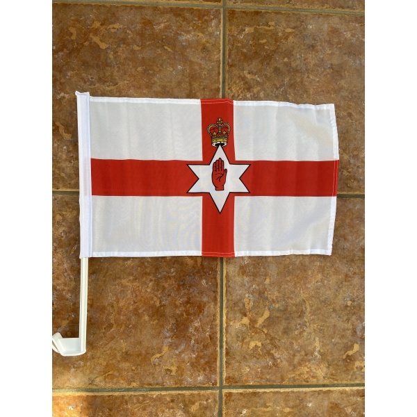 Northern Ireland Red Hand Car Flag