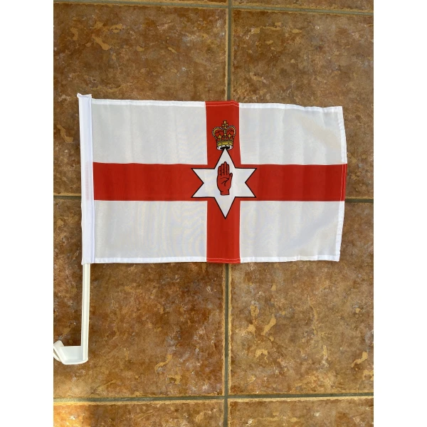 Northern Ireland Red Hand Car Flag