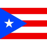 Puerto Rico medium table flag