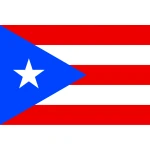 Puerto Rico Table Flag