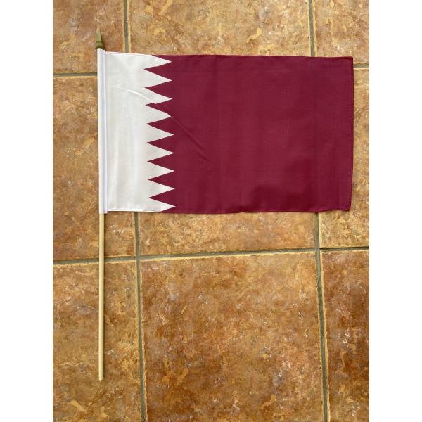Qatar large Hand Flag