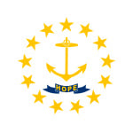 Rhode Island Table Flag