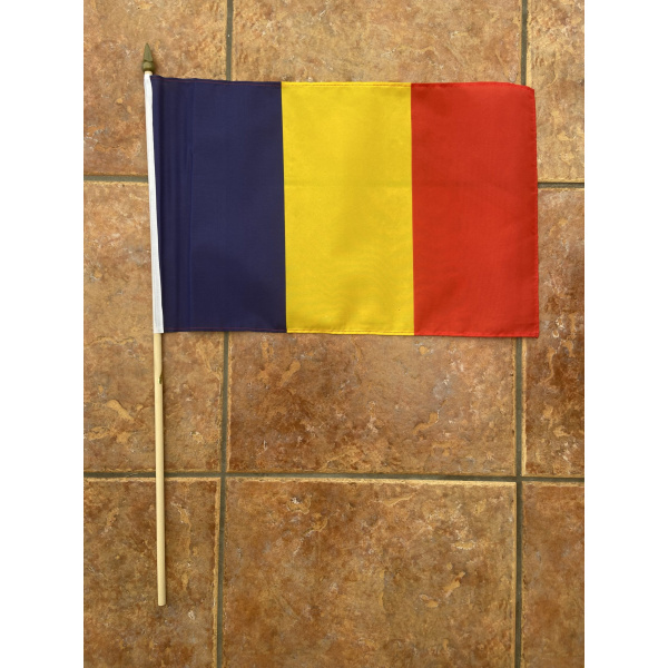 Romania large Hand Flag
