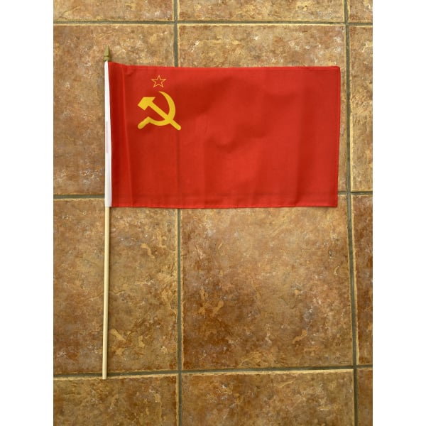 Russia Hammer and Sickle large Hand Flag (USSR)