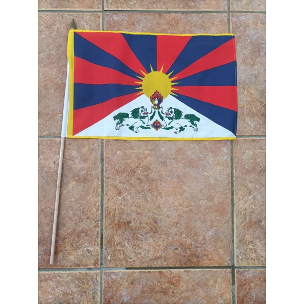 Tibet large Hand Flag