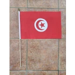 Tunisia large Hand Flag