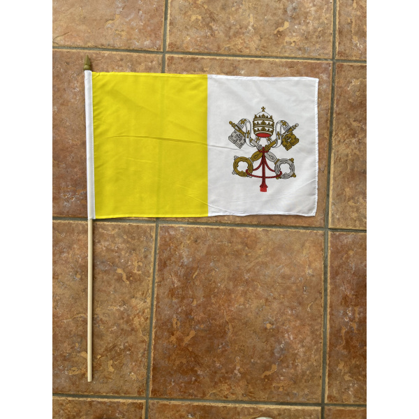 Vatican City Large Hand Flag