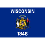 Wisconsin Table Flag