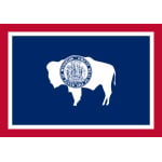Wyoming hand flag
