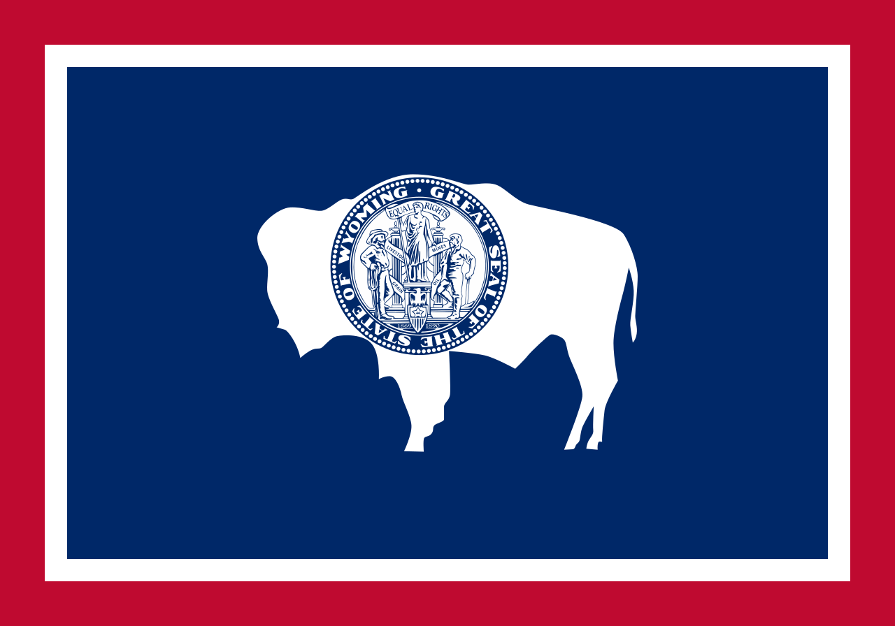 Wyoming Wyoming hand flag - Image 1