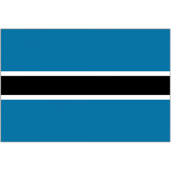 Botswana table flag