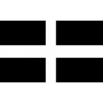 Cornwall medium table flag