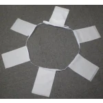 6m 20 flag Plain White bunting