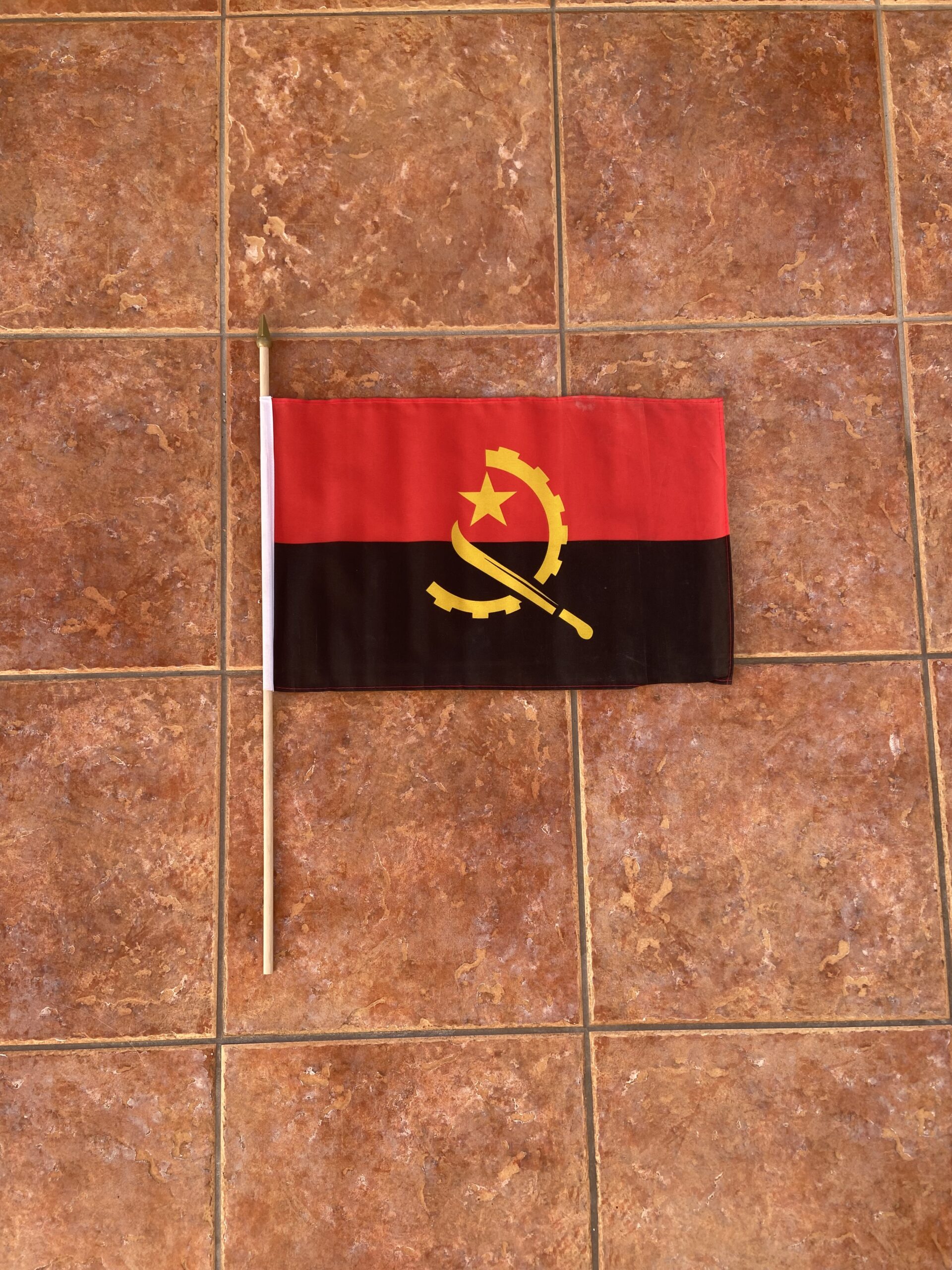 Angola Angola large hand flag - Image 1