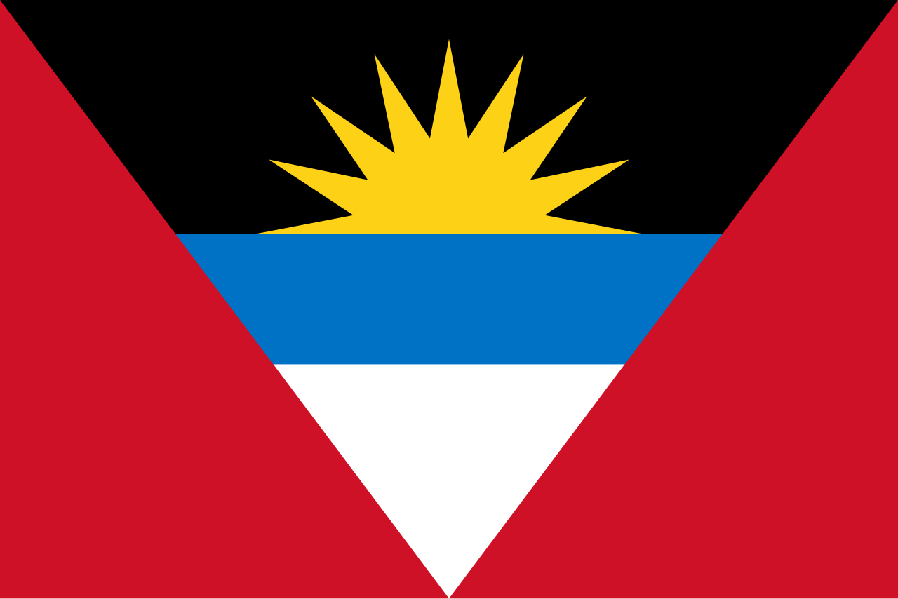 Antigua and Barbuda Antigua & Barbuda medium hand flag - Image 1
