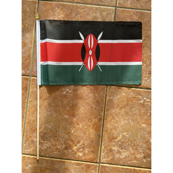 Kenya large Hand Flag