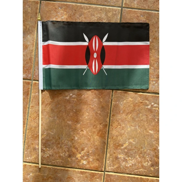Kenya large Hand Flag