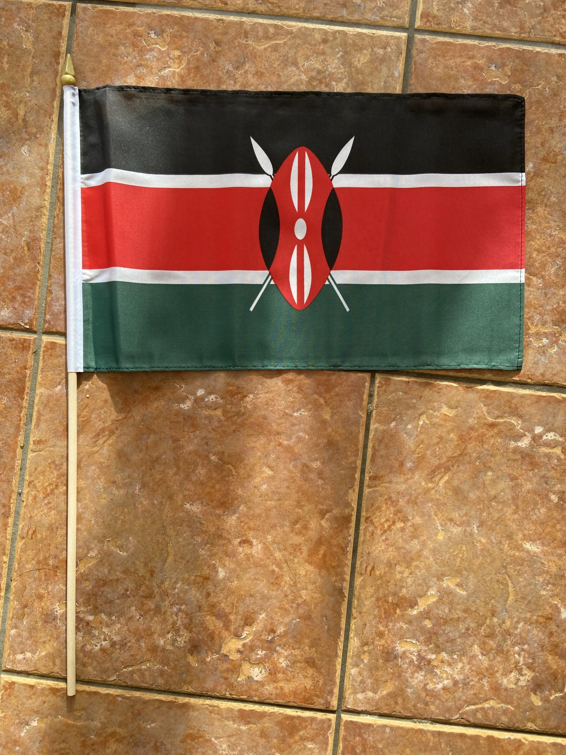 Kenya Kenya large Hand Flag - Image 1
