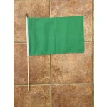 Plain Green Large Hand Flag