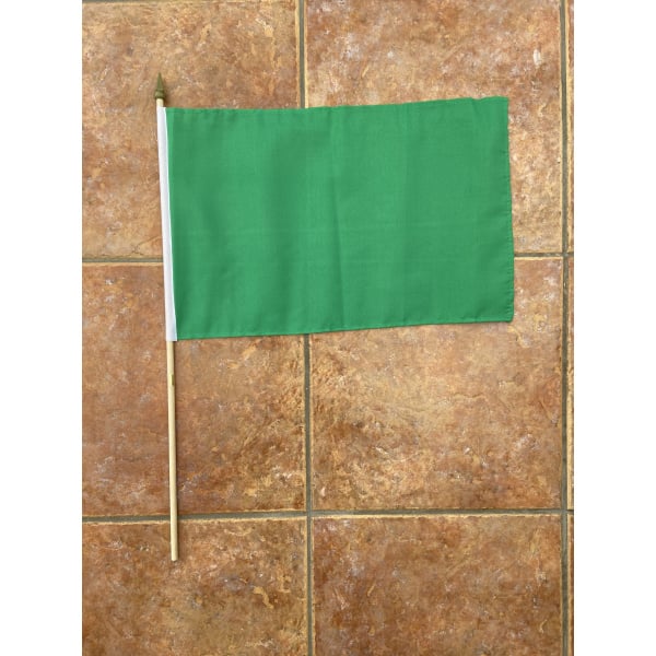 Plain Green Large Hand Flag