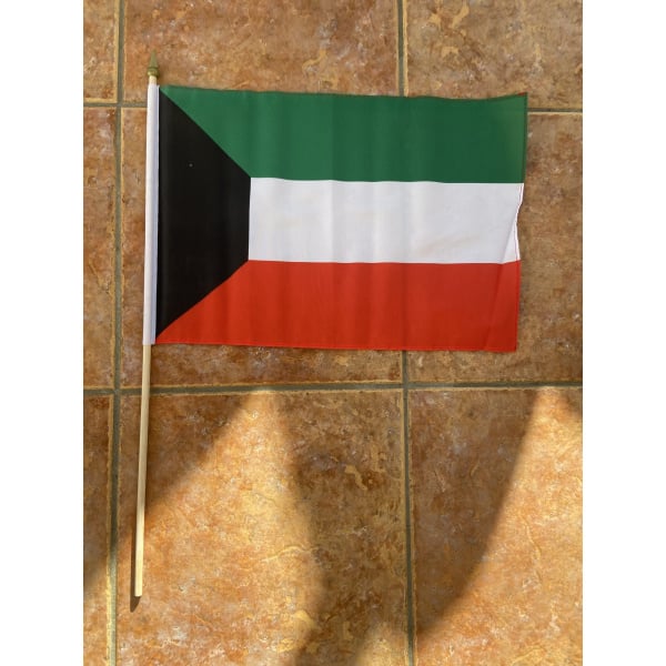Kuwait large Hand Flag