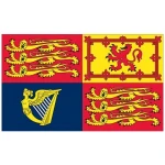 UK Royal Standard medium hand flag