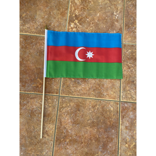 Azerbaijan large hand flag