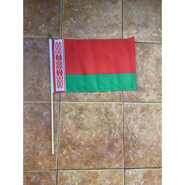 Belarus large hand flag
